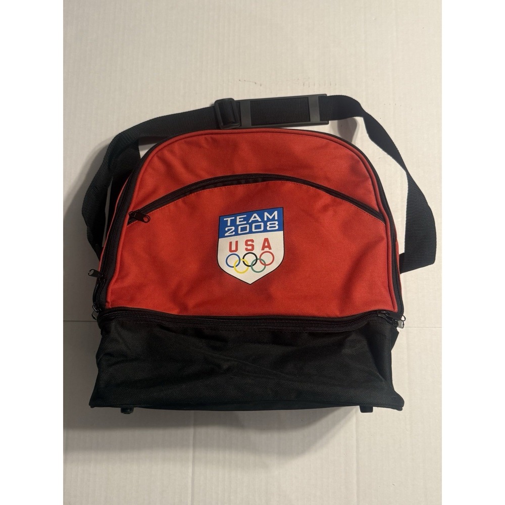 Olympic Team USA 2008 Red Carry On Bag Cooler Travel Souvenir Advertising Craft